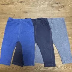 UNIQLO 80レギュラーフィット10分丈レギンス3点セット