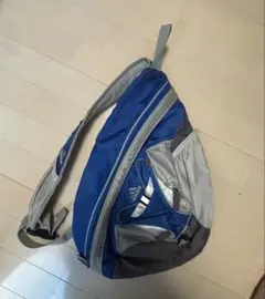 adidas ショルダーバッグ 青/灰　00s