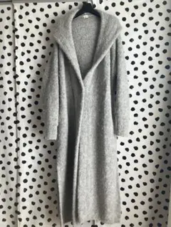 CT-plage ロングニットカーディガン　フード付