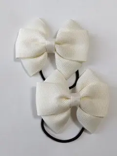 405 ヘアゴム　アイボリー