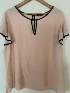 SHEIN CURVE バイカラー フリルブラウス 3XLのサムネイル