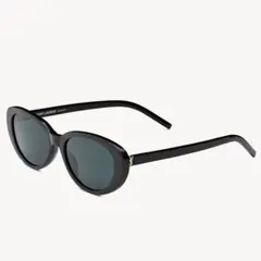 SAINTLAURENT サンローラン sl121 ブラック オーバルサングラス - メルカリ