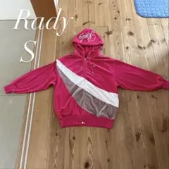 Rady ジップパーカー ベロアパーカー ピンク S ギャル y2k
