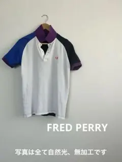 【美品・希少】FRED PERRY クレイジーパターン ポロシャツ Lサイズ