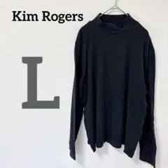 Kim Rogers 【L】長袖 カットソー ブラック Tシャツ 黒 ブラック
