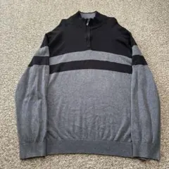 NAUTICA ハーフジップニット 古着 ヴィンテージ