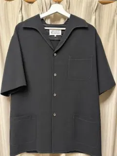 【25SS】Maison Margiela 半袖シャツ54 ブラックマルジェラのサムネイル