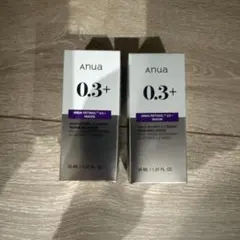 anua 0.3+ レチノール美容液 2本セット