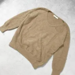 センスオブプレイス 長袖ニット セーター 薄めブラウン