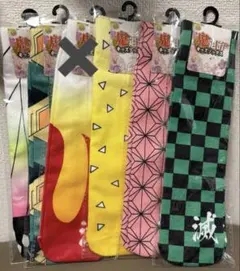 セール特価！鬼滅の刃柄　キッズソックス　５足セット！
