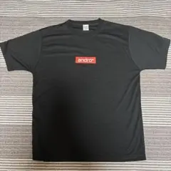 andro ロゴ入り 黒 Tシャツ　JTTAマーク入り