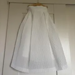 UNITED ARROWS ホワイト フレアスカート