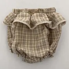 チェック柄 フリル ブルマ ベビー服
