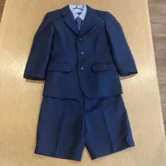 【フラワーキッズビレッジ】極美品⭐︎濃紺120フォーマルスーツ5点セット