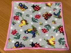 FEILER フェイラー ハンカチ 動物柄 総柄 シェニール織 ピンク