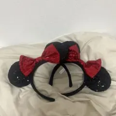 カチューシャ　ディズニーリゾート　スパンコール　ミニー