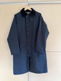 ネイビー ステンカラーコート