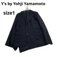 超希少　ヨウジヤマモト　アシンメトリー　ウールギャバジンジャケット　最高級のサムネイル