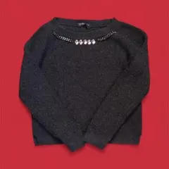 BALMAIN バルマン セーター レリアン デザインニット ブラック