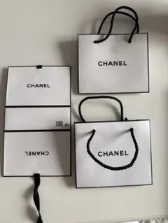 CHANEL ショップ袋 小型BOX 3点セット