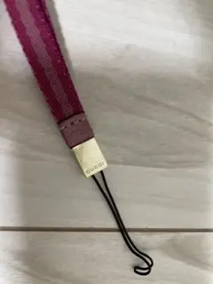 GUCCI ストライプ ピンク ストラップ