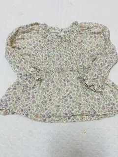 tete a tete 花柄フリルブラウス 90