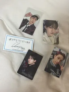 bangchan バンチャン　公式トレカ4枚セット　+ thank youカード