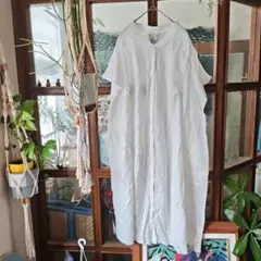 ZOOTIE DES SUCETTES 半袖シャツワンピース ホワイトFのサムネイル