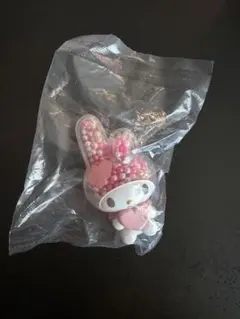 透明キラキラマスコット　マイメロディ ピンク