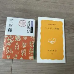 夏目漱石 三四郎 ことばと国家 2冊セット