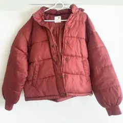 アースミュージックアンドエコロジー 中綿ダウン 赤