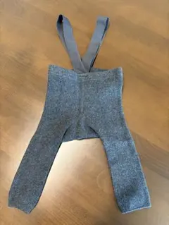 Funny Lazybones ダークグレー サスペンダー付きレギンス