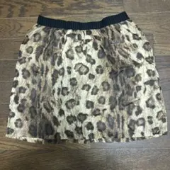 トーガ　レオパード柄　ヒョウ柄　ミニスカート