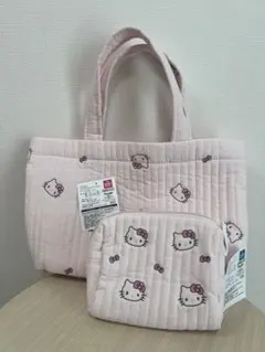西松屋　イブルトートバッグ ピンク　ヌビバック　サンリオ　M ポーチセットのサムネイル