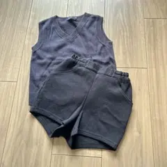 familiar 濃紺ベストハーフパンツ セット