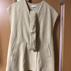 ベージュ Mサイズ ベスト ポリエステル