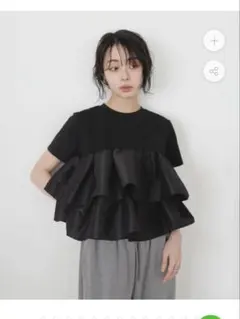 yori ソリッドバックフレアTee ネイビー ヨリ - メルカリ