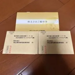 KNT-CTホールディングス 株主優待券 2枚　2026/12/31迄有効のサムネイル