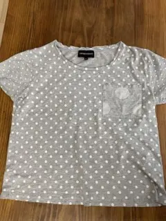 エンポリオアルマーニ　水玉模様 グレー Tシャツ 半袖