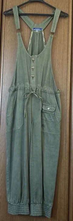 Burberry ブルーレーベル　オリーブグリーン サロペット レディース