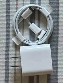 Apple Lightningケーブルと20W USB-C電源アダプタ充電器純正