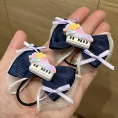 【バラ売り可】大きめ 全長7.5cmほど カラフルなビッグリボンヘアゴム