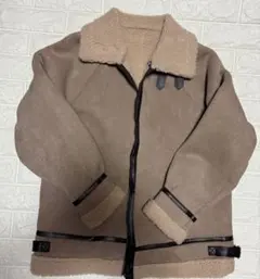 冬ムートン風ボアジャケット厚手アウターあったか高見えレディース GRL