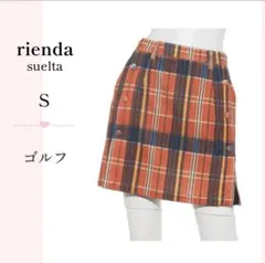 rienda suelta チェック柄 ミニスカート ゴルフウェア Sのサムネイル