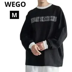 WEGO ヘビーウエイト リンガーBIGロンT ブラック M ストリート 韓国