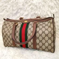 GUCCI グッチ ミニボストンバッグ シェリーライン アクセコ オールド