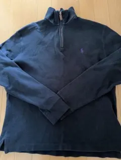 polo ハーフジップトレーナー ネイビー