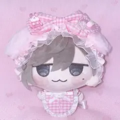 にじまるっと にじぱぺっと ヘッドドレス ぬい服 スタイ 猫耳 ピンク