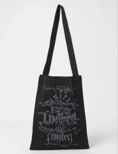 LIMI feu リミフゥ ロゴコラージュ 折りたたみ ニットバッグのサムネイル