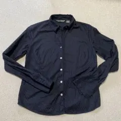 Eddie Bauer黒の綿長袖シャツ　M
